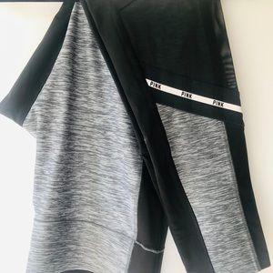 PINK ULTIMATE BONDED LEGGINGS IN BLACK & GRAY